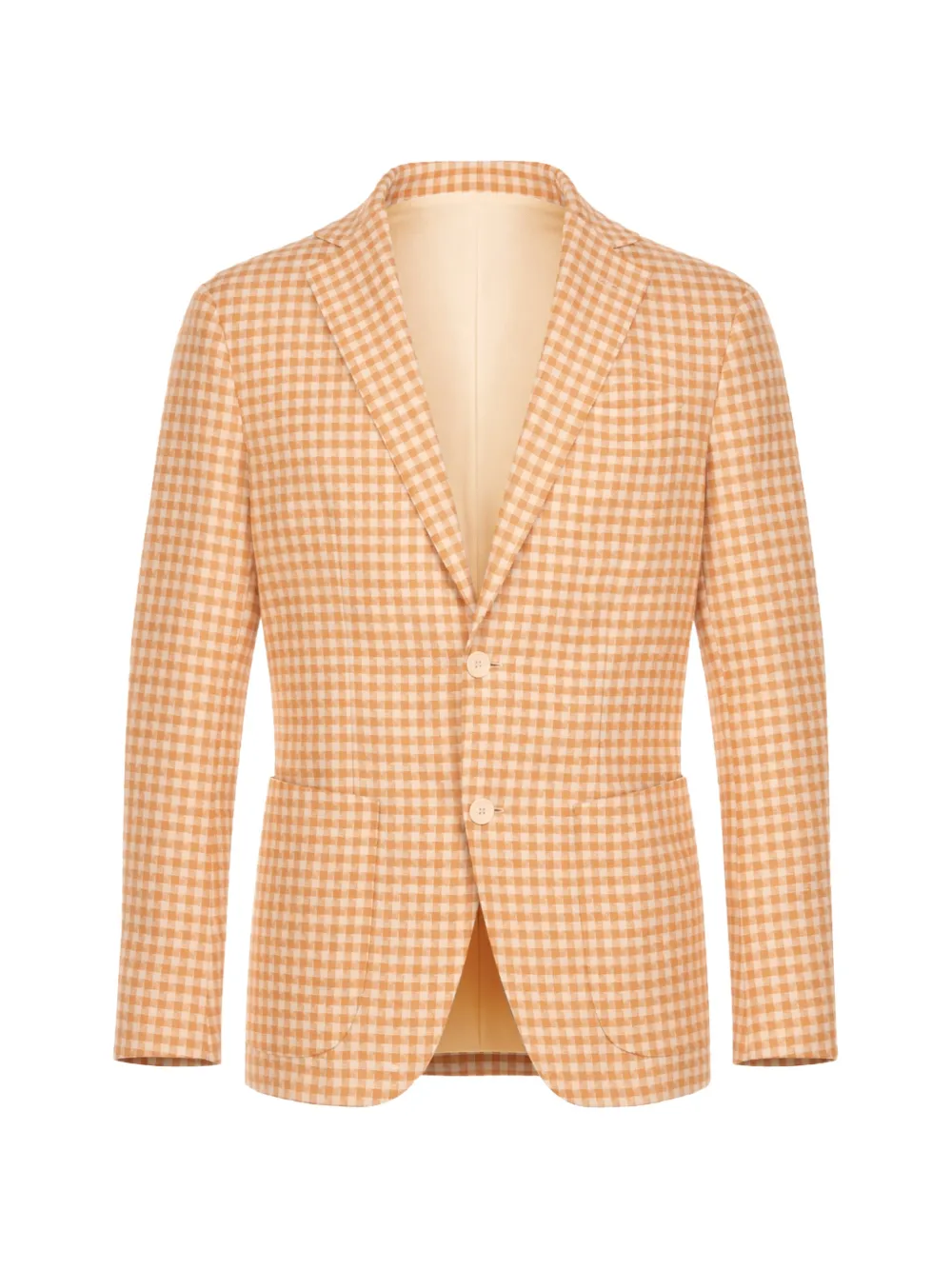 SARTORIO NAPOLI Sportjacke mit Vichy-Karomuster - Orange