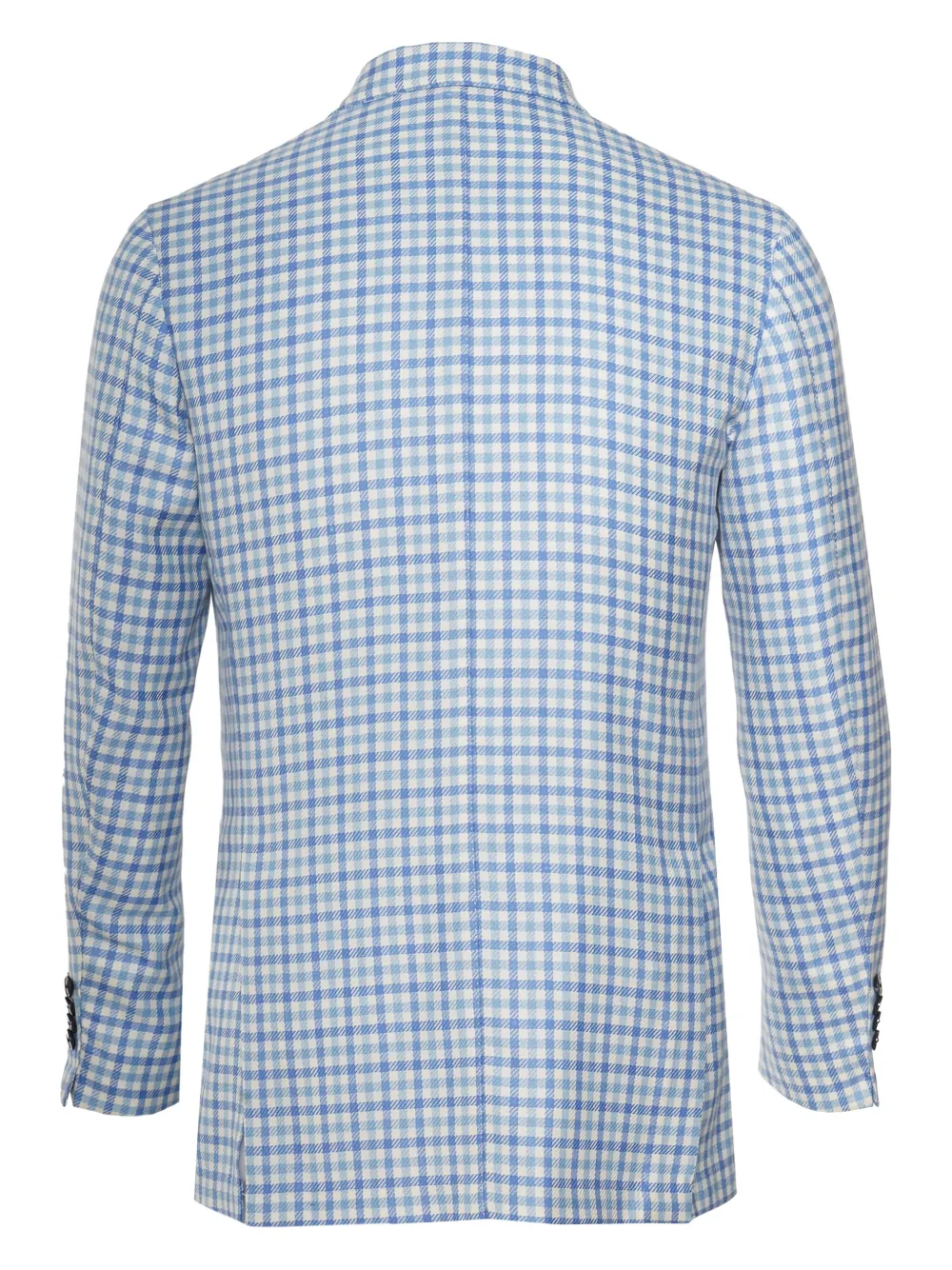SARTORIO NAPOLI double-breasted shepherd blazer | Blue | Image 1