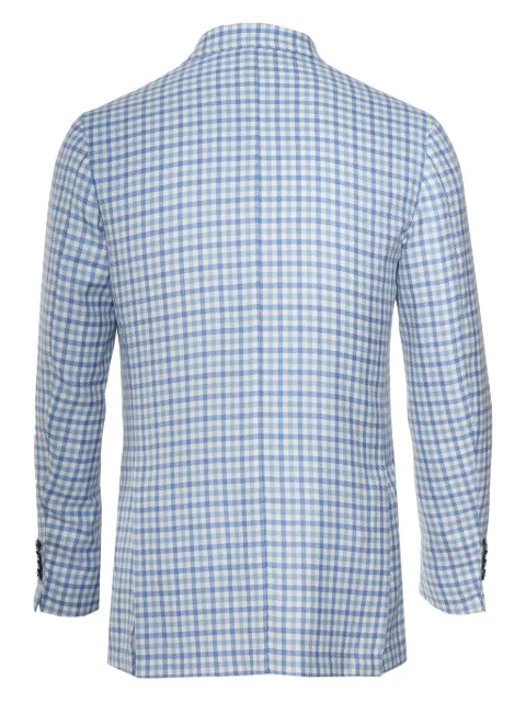 SARTORIO NAPOLI double-breasted shepherd blazer