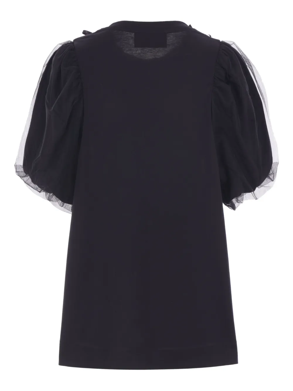 Simone Rocha T-shirt verfraaid met parels en pofmouwen Zwart