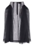 Simone Rocha frill-detail tulle skirt - Black