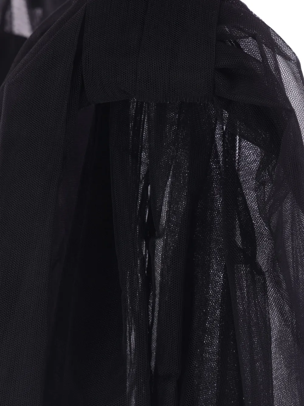 Simone Rocha Tulen rok met franje Zwart