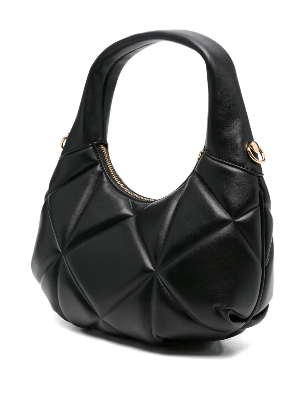 Love Moschino Schoudertas met logoplakkaat Zwart