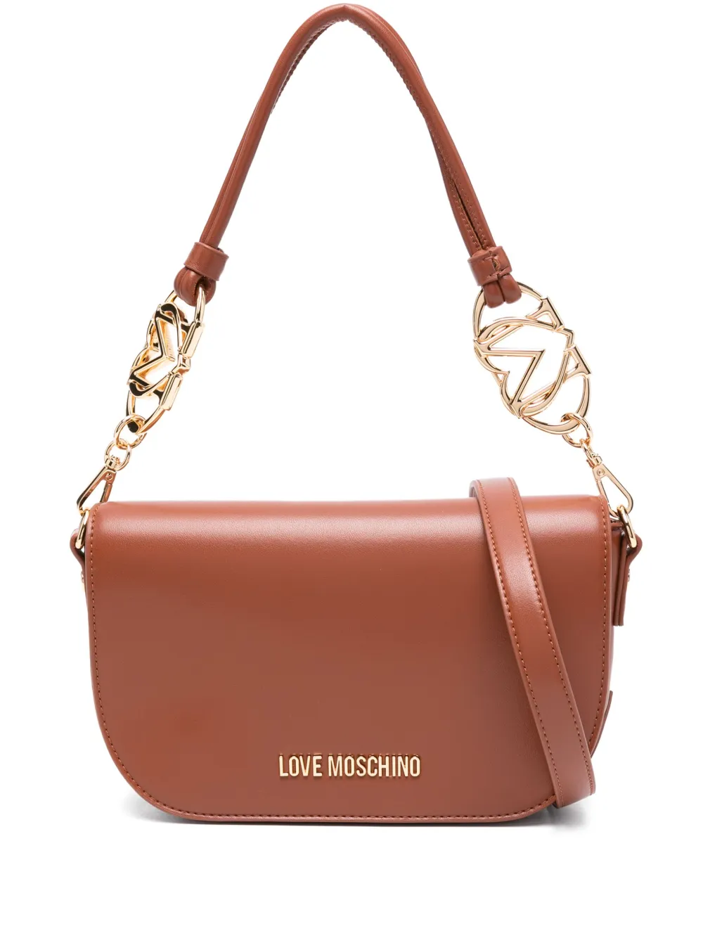 Love Moschino Schoudertas met kettinghengsel Bruin