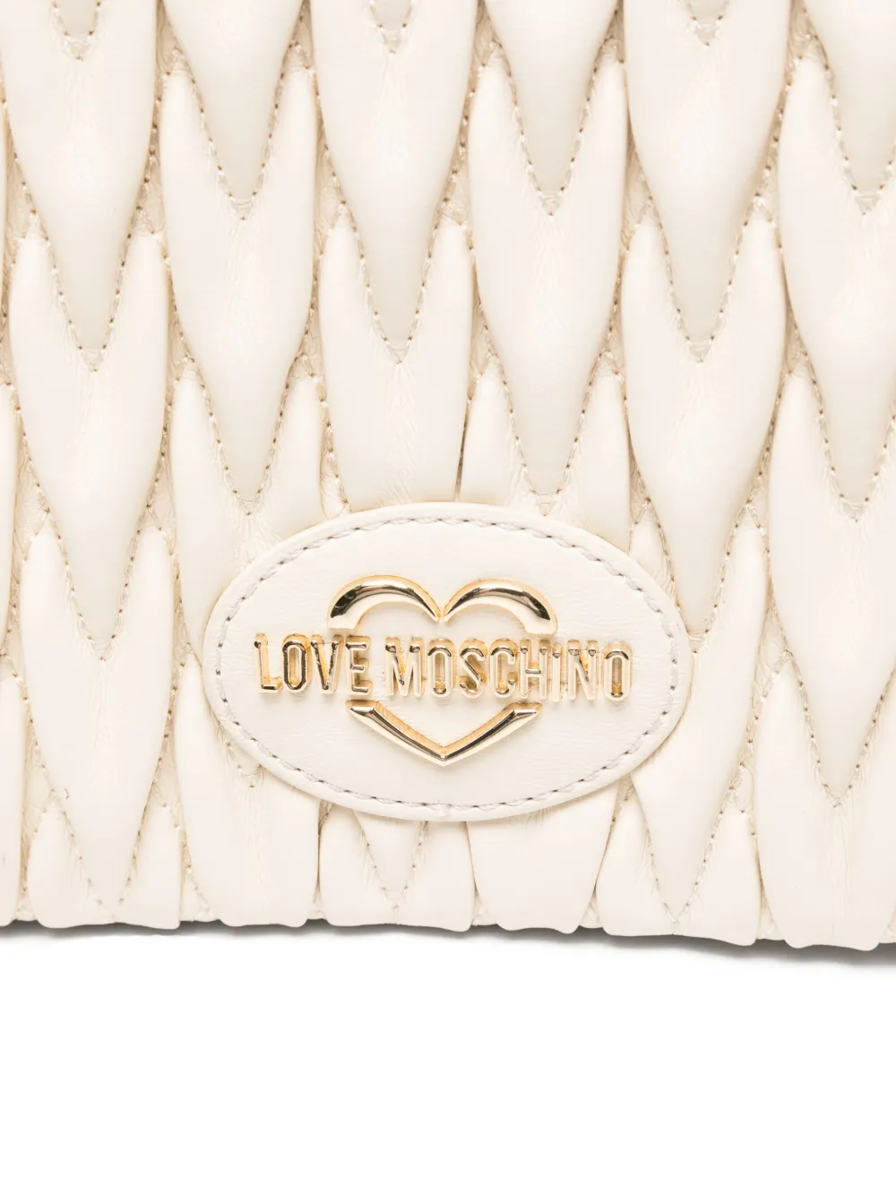 Love Moschino Gewatteerde schoudertas Beige