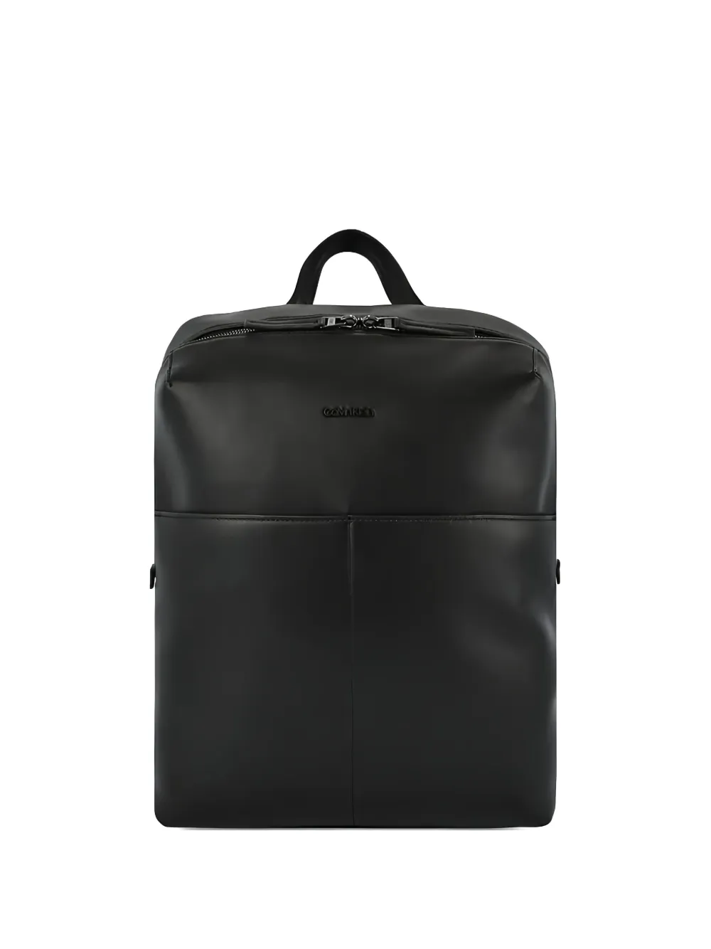 Calvin Klein Logo-plaque Backpack In Black