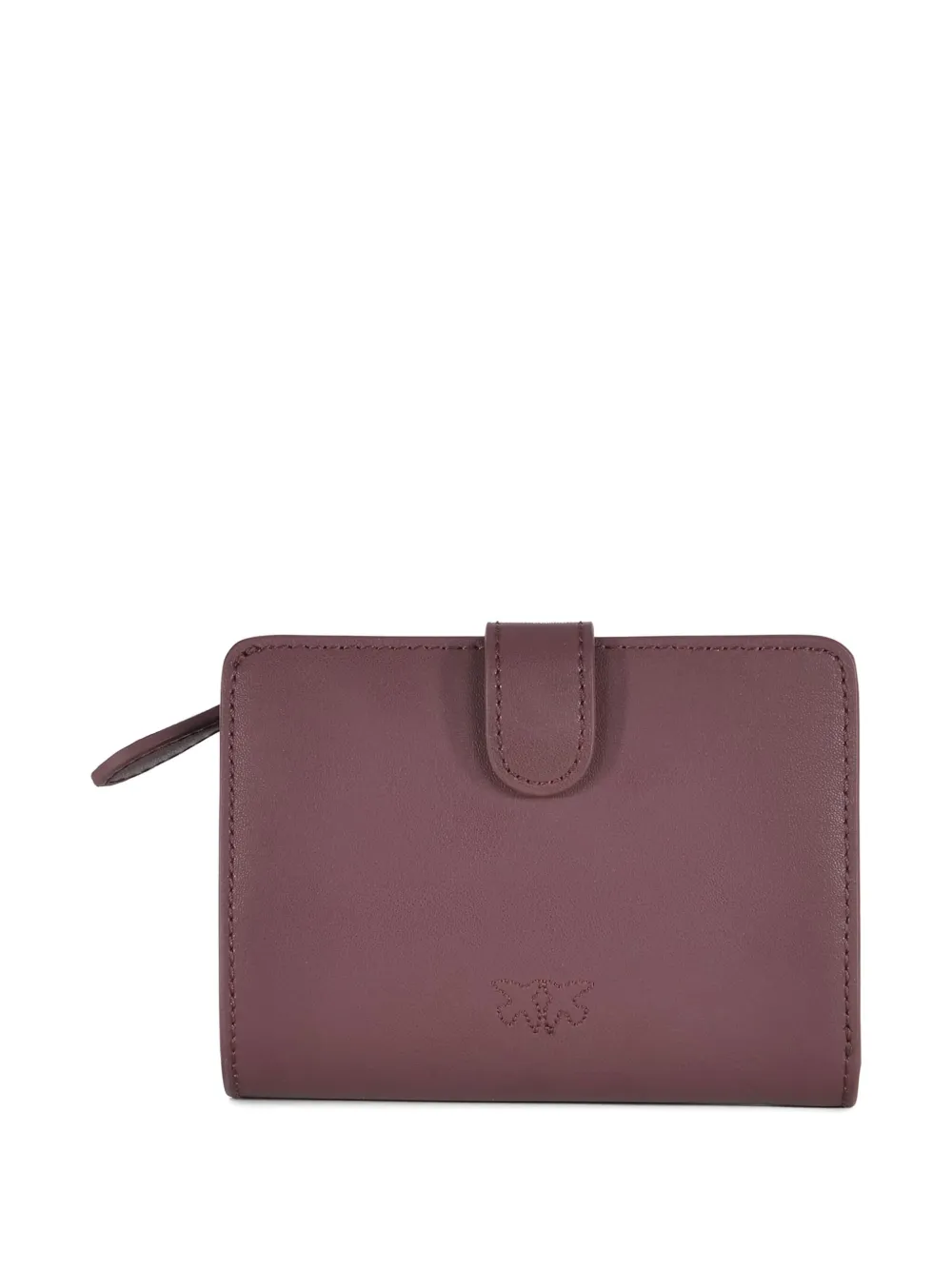 PINKO button-zip fastening logo wallet - Rood