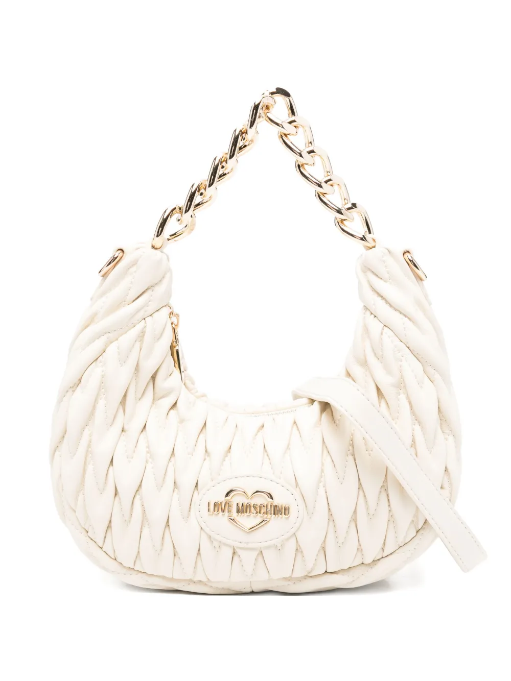 Love Moschino Quilted Chain-strap Tote Bag In Neutral