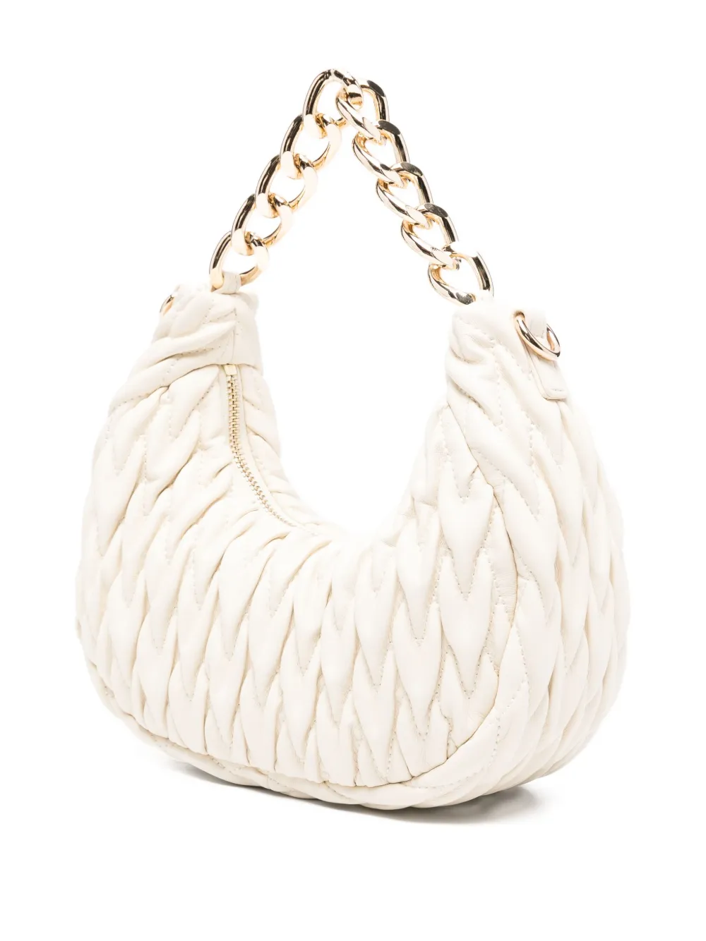 Love Moschino Quilted Chain-strap Tote Bag In Neutral