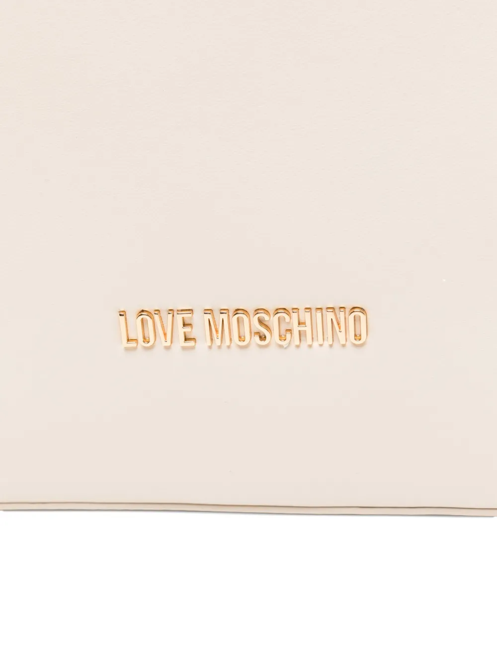 Love Moschino Shopper met logo Beige