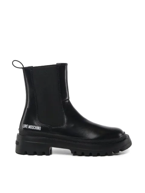 Love Moschino elastic-panel lug sole boots
