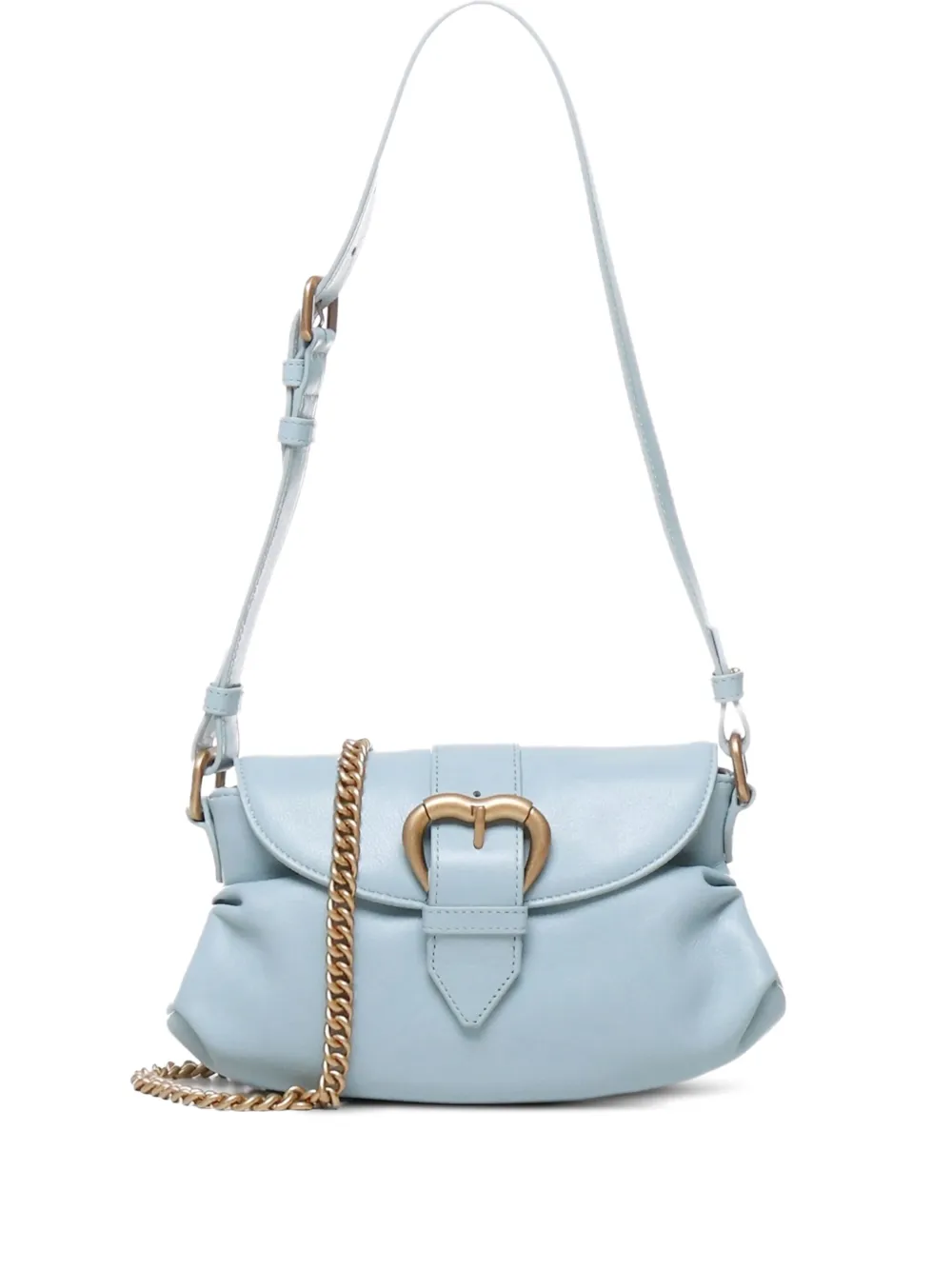 PINKO Jolene mini-tas met hartvormige gesp Blauw