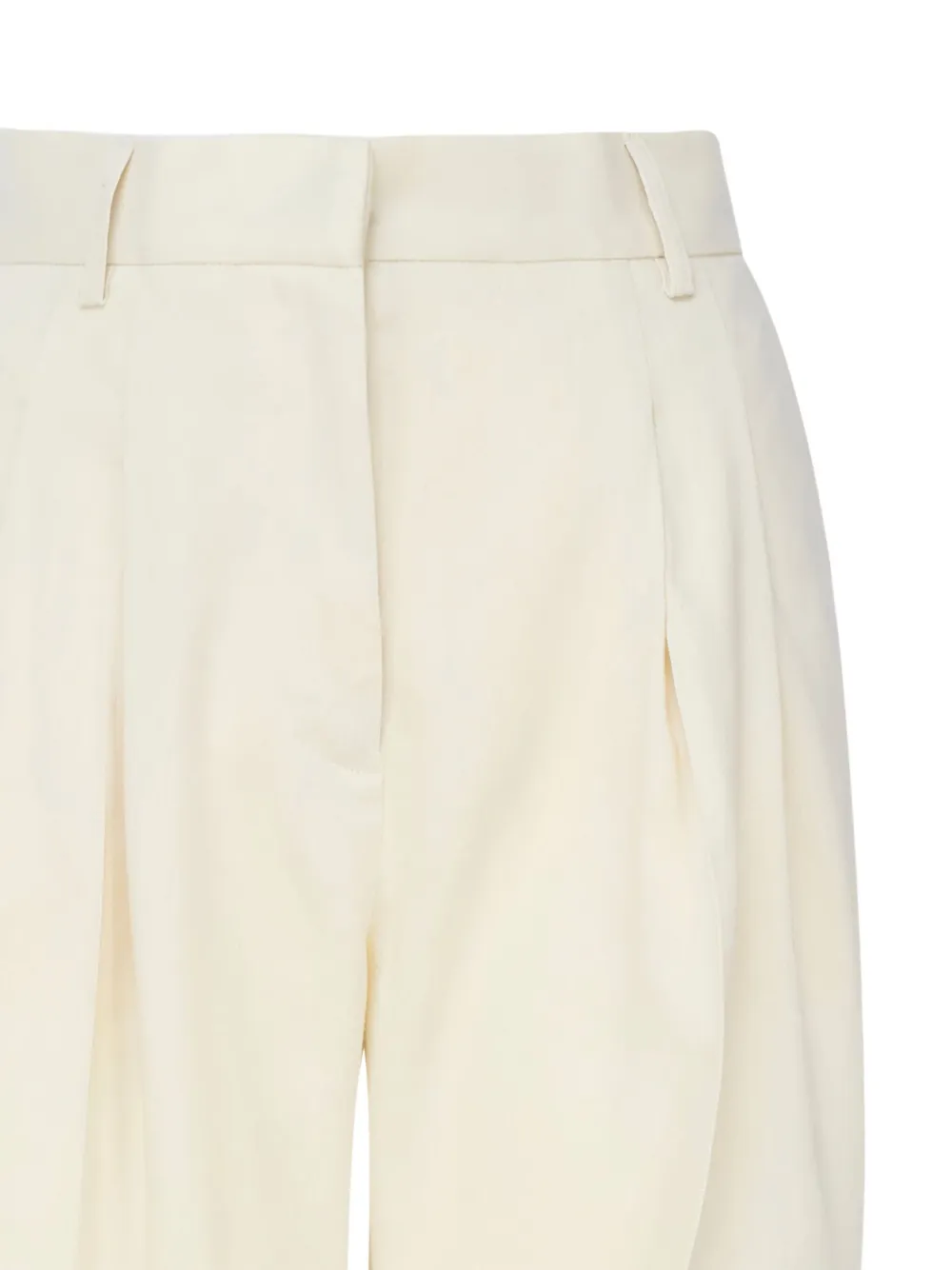 THE ANDAMANE Broek met geplooide voorkant en manchetten Geel