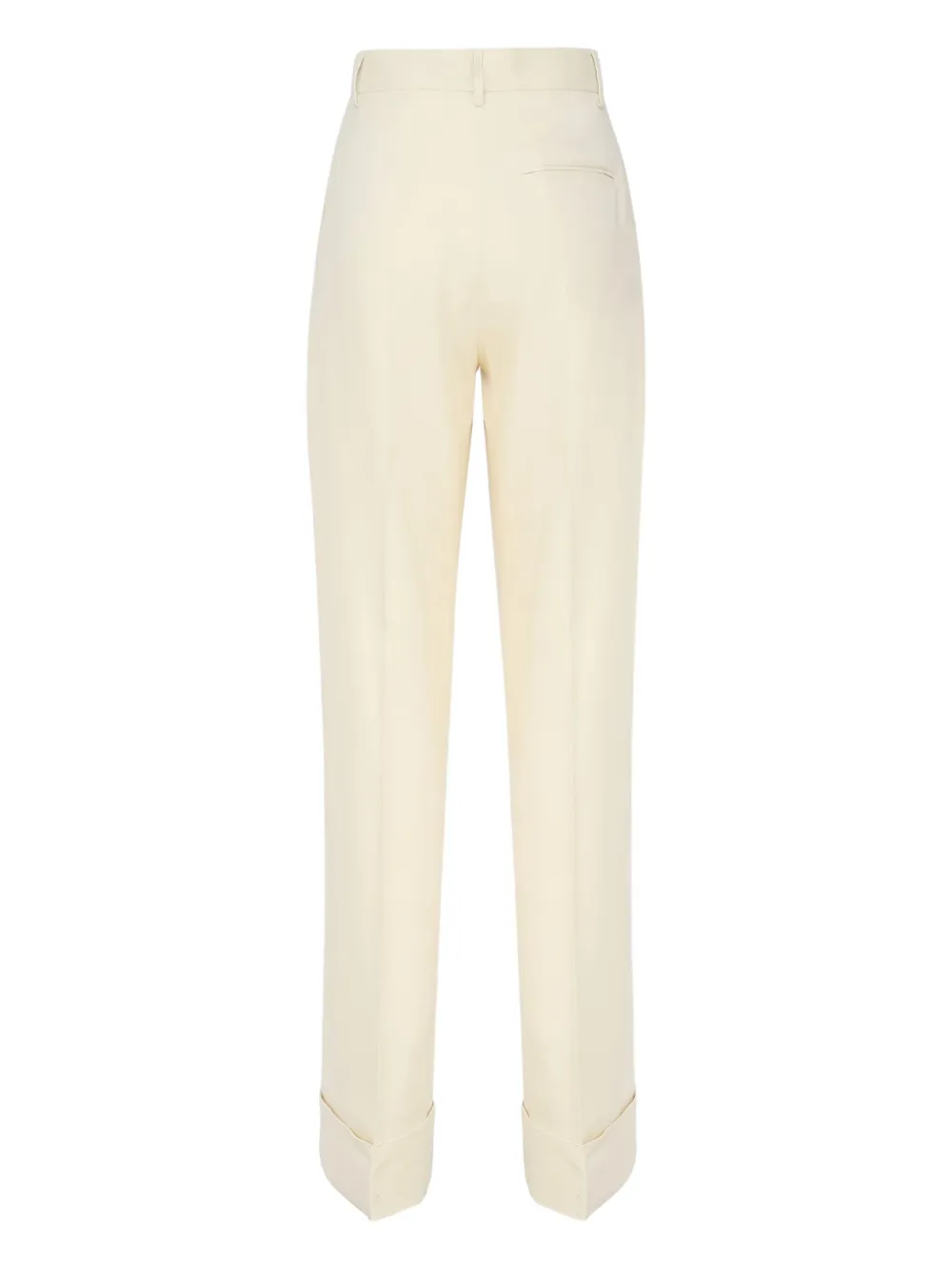 THE ANDAMANE Broek met geplooide voorkant en manchetten - Geel