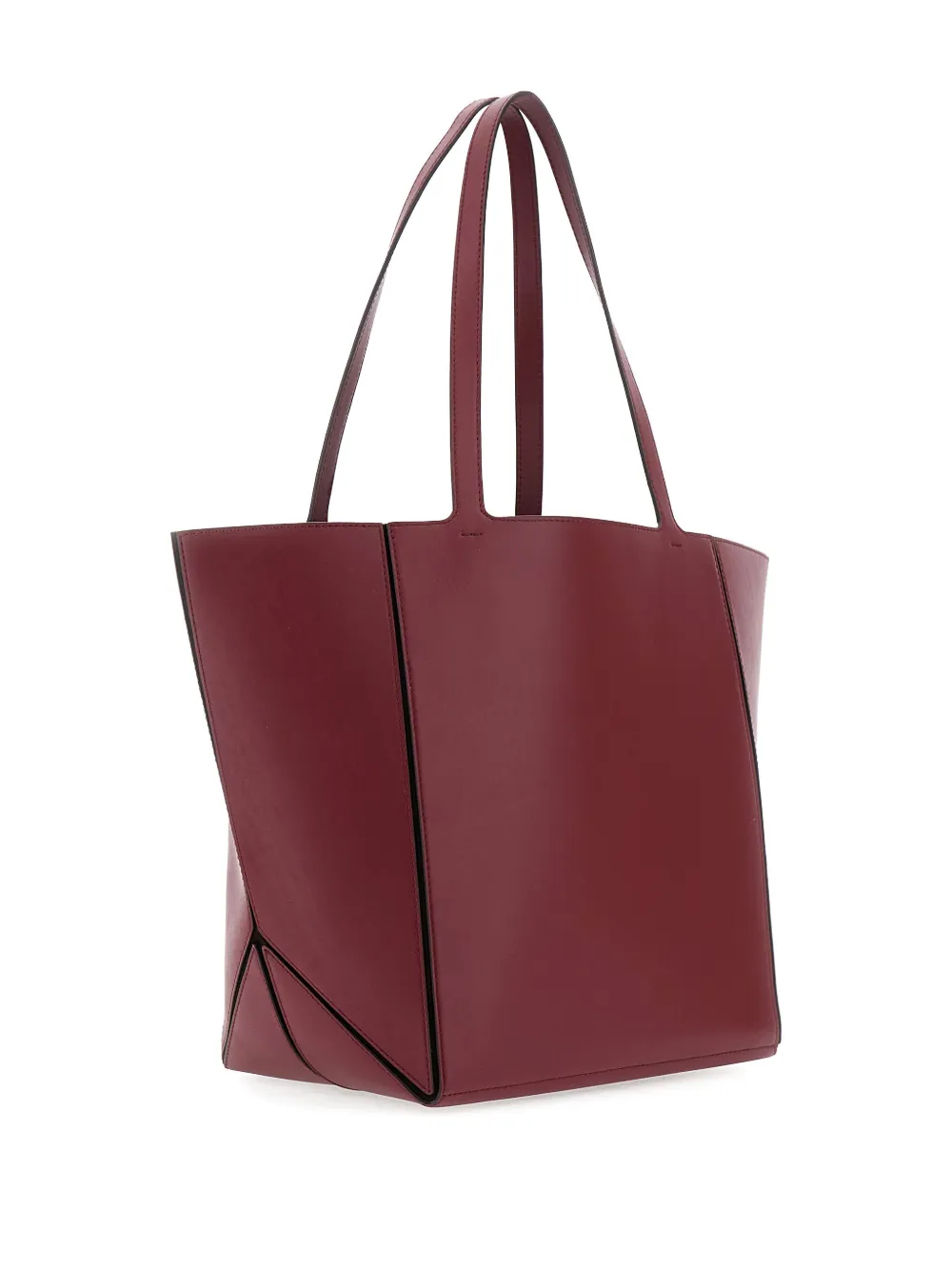 Michael Kors Jordi grote shopper met leren vlak Rood