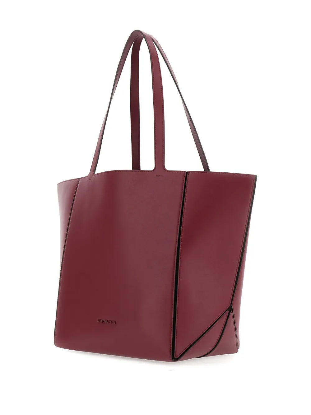 Michael Kors Jordi grote shopper met leren vlak Rood