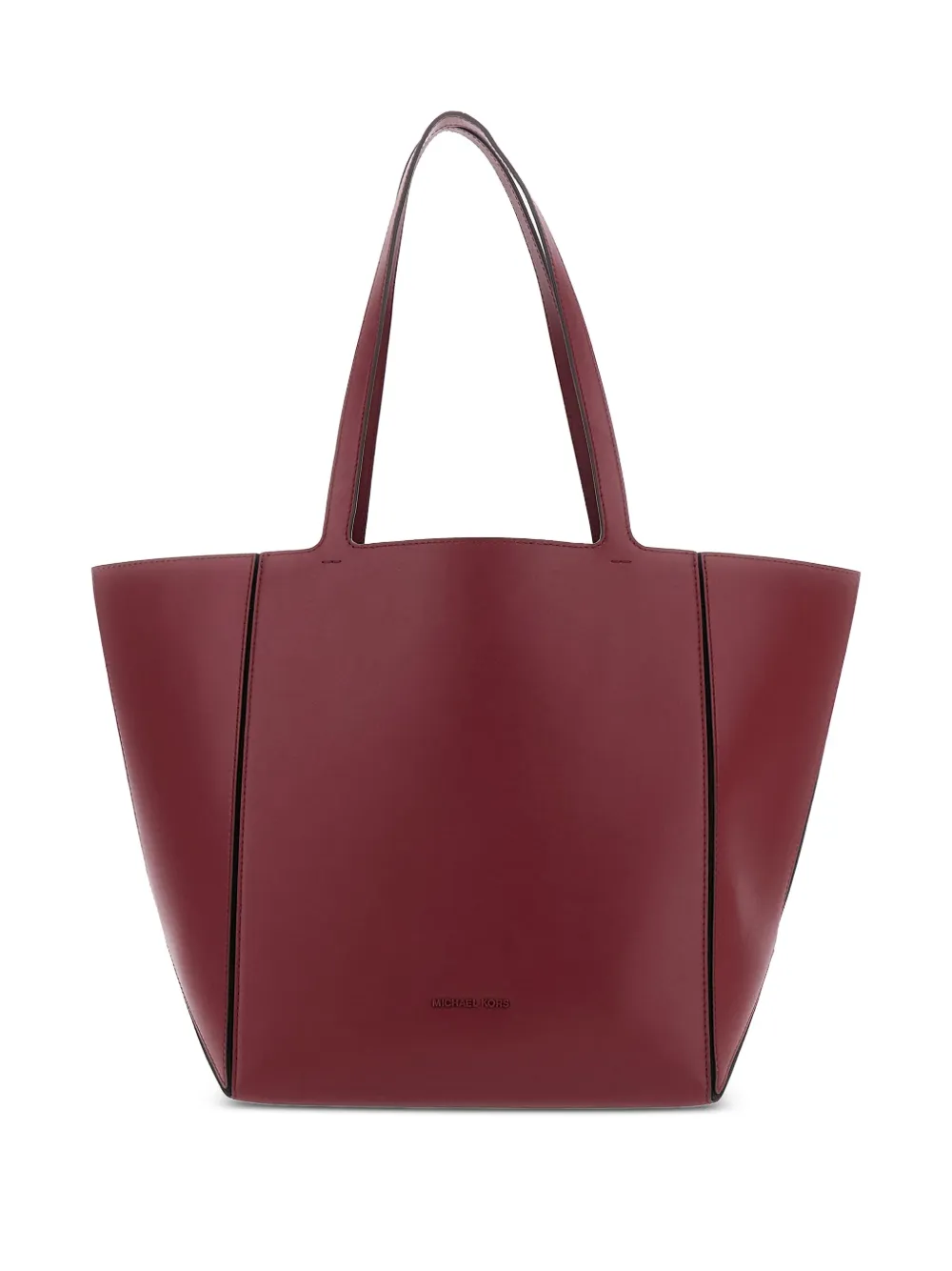 Michael Kors Jordi grote shopper met leren vlak Rood