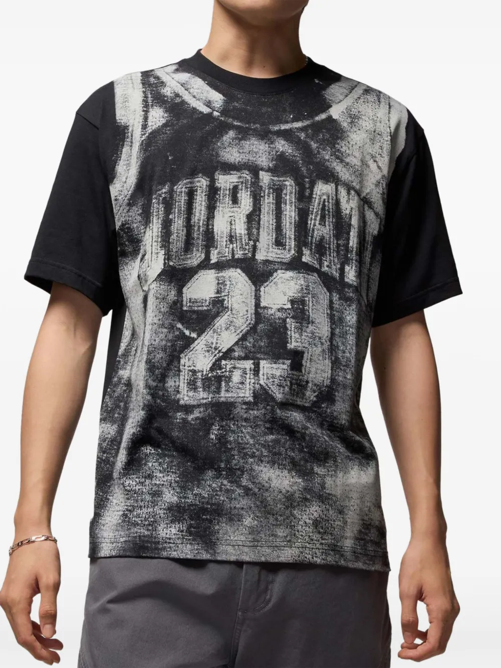 Nike T-shirt met print Zwart