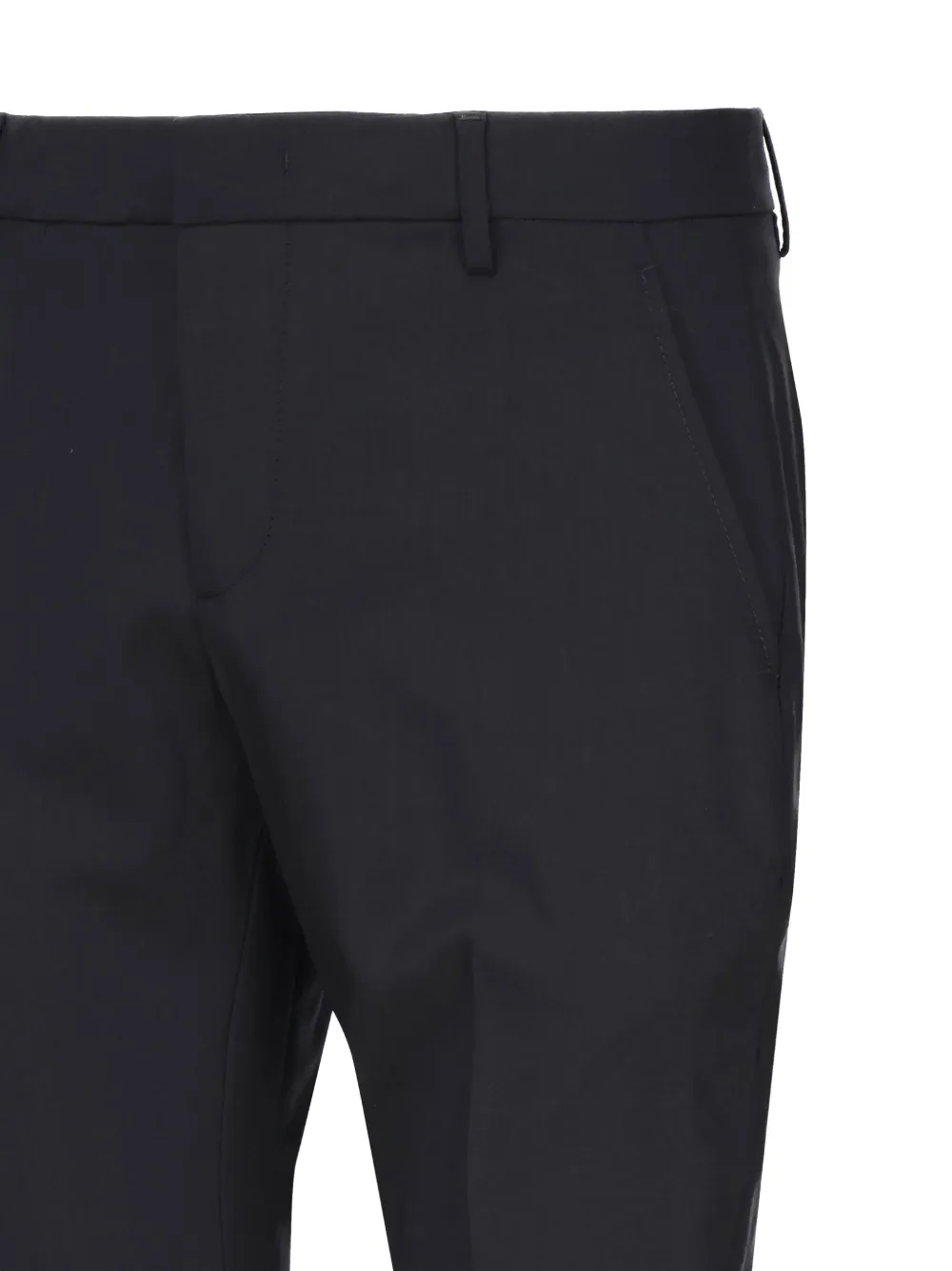DONDUP Pantalon met paspelzak en manchetten Blauw