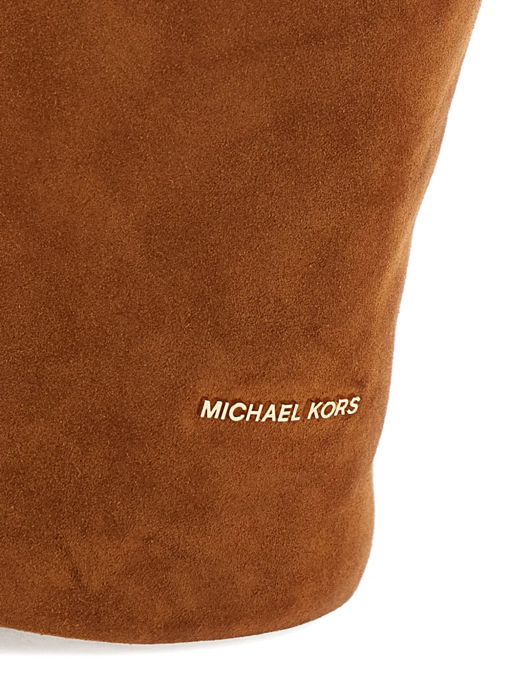 Michael Kors Medium Sony suède schoudertas Bruin