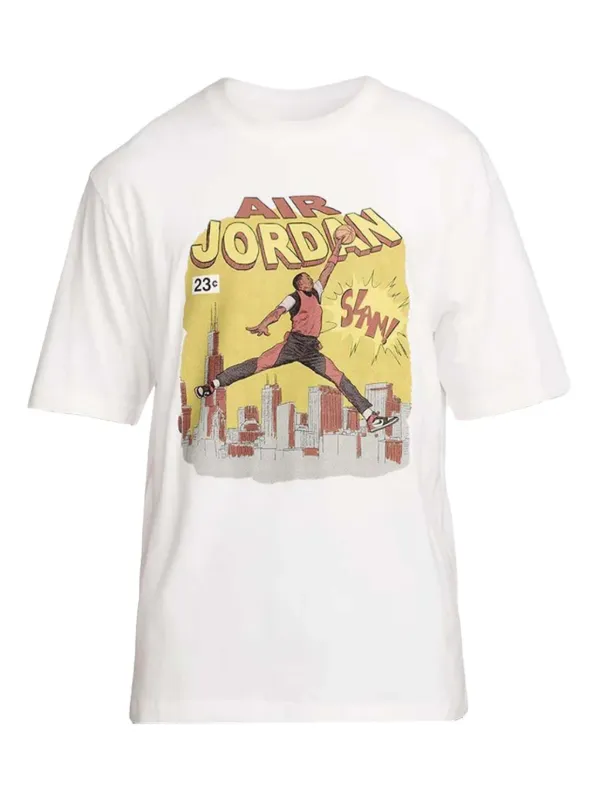 Nike Air Jordan Graphic T-shirt White FARFETCH MY