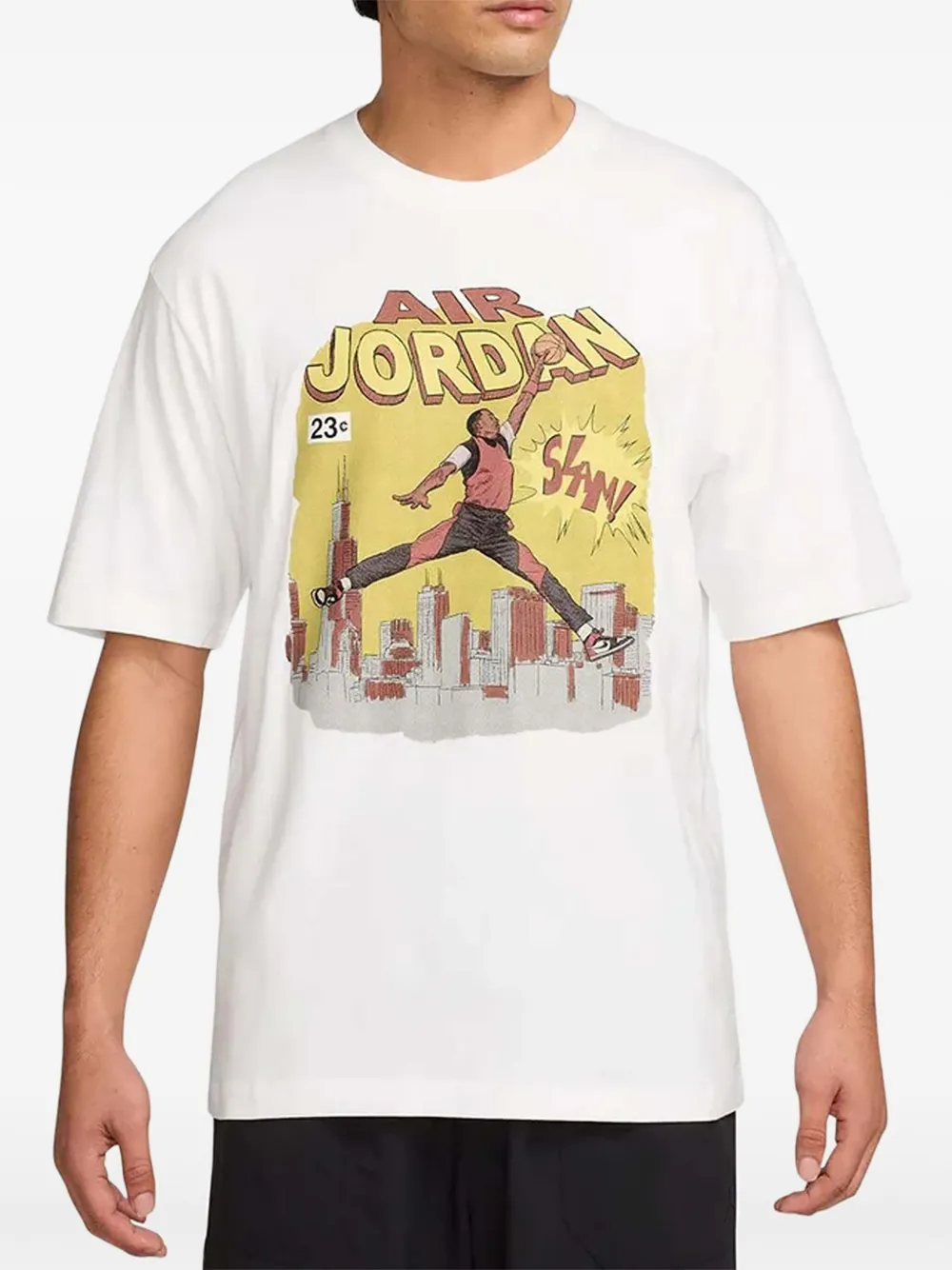 Nike Air Jordan T-shirt met print Wit