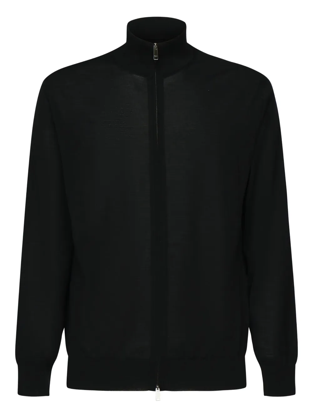Zegna high-neck zip-up cardigan Zwart