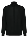 Zegna high-neck zip-up cardigan - Black