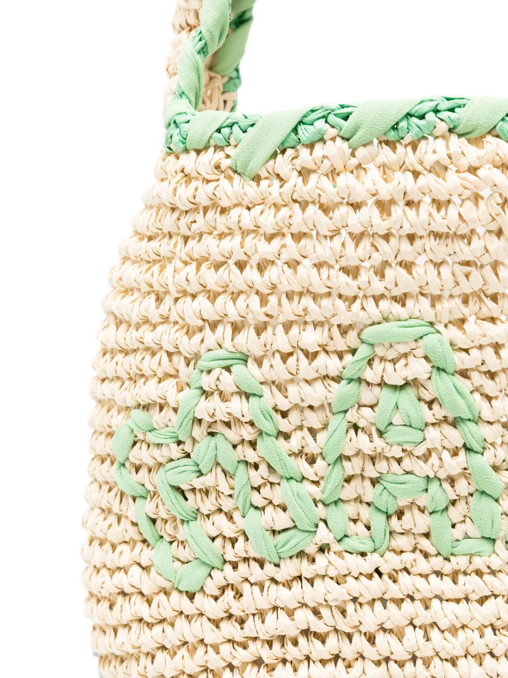 Marni small Nassa woven shoulder bag Beige