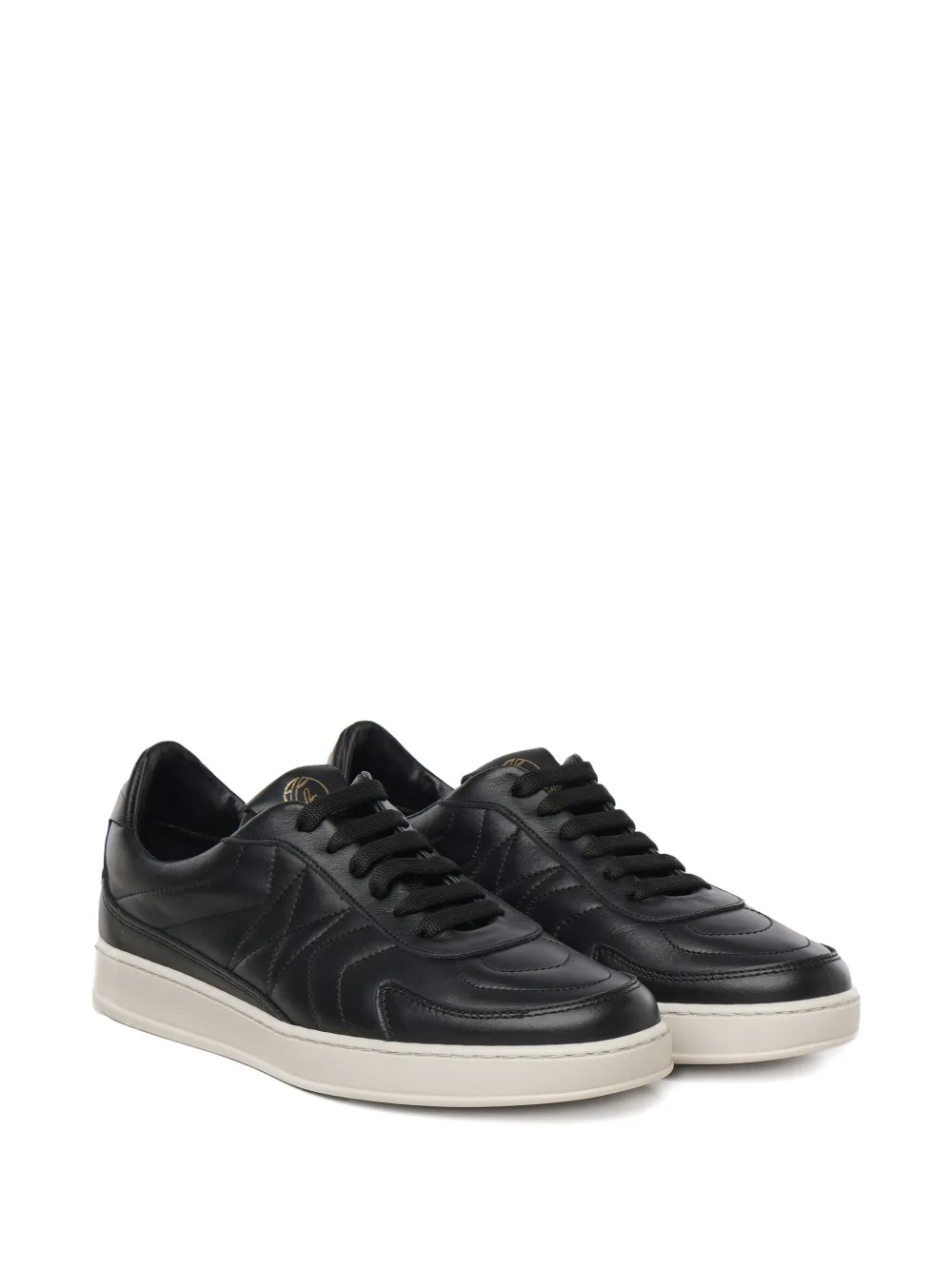 Giuliano Galiano Dynasty quilted lace-up sneakers Black