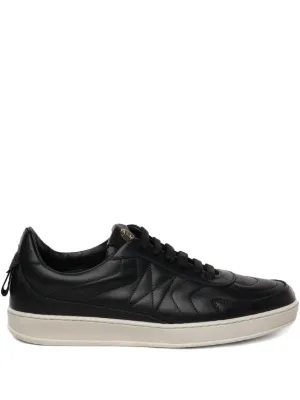 Kenzo Kenzo-Dome Grained Leather Sneakers | Black | FARFETCH ZA