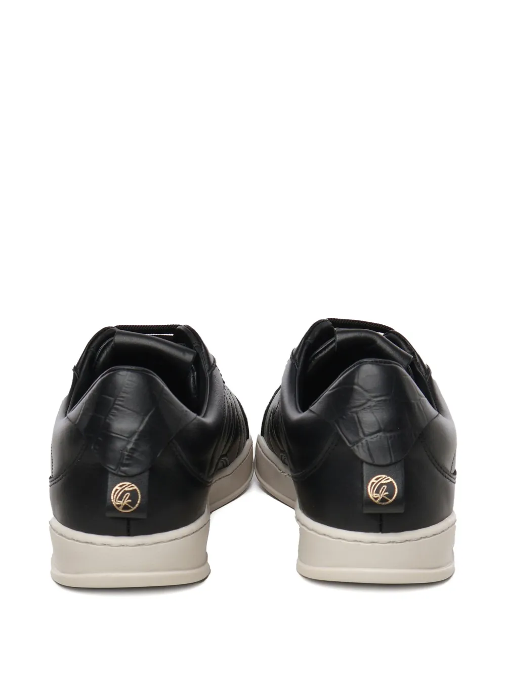 Giuliano Galiano Dynasty quilted lace-up sneakers Black