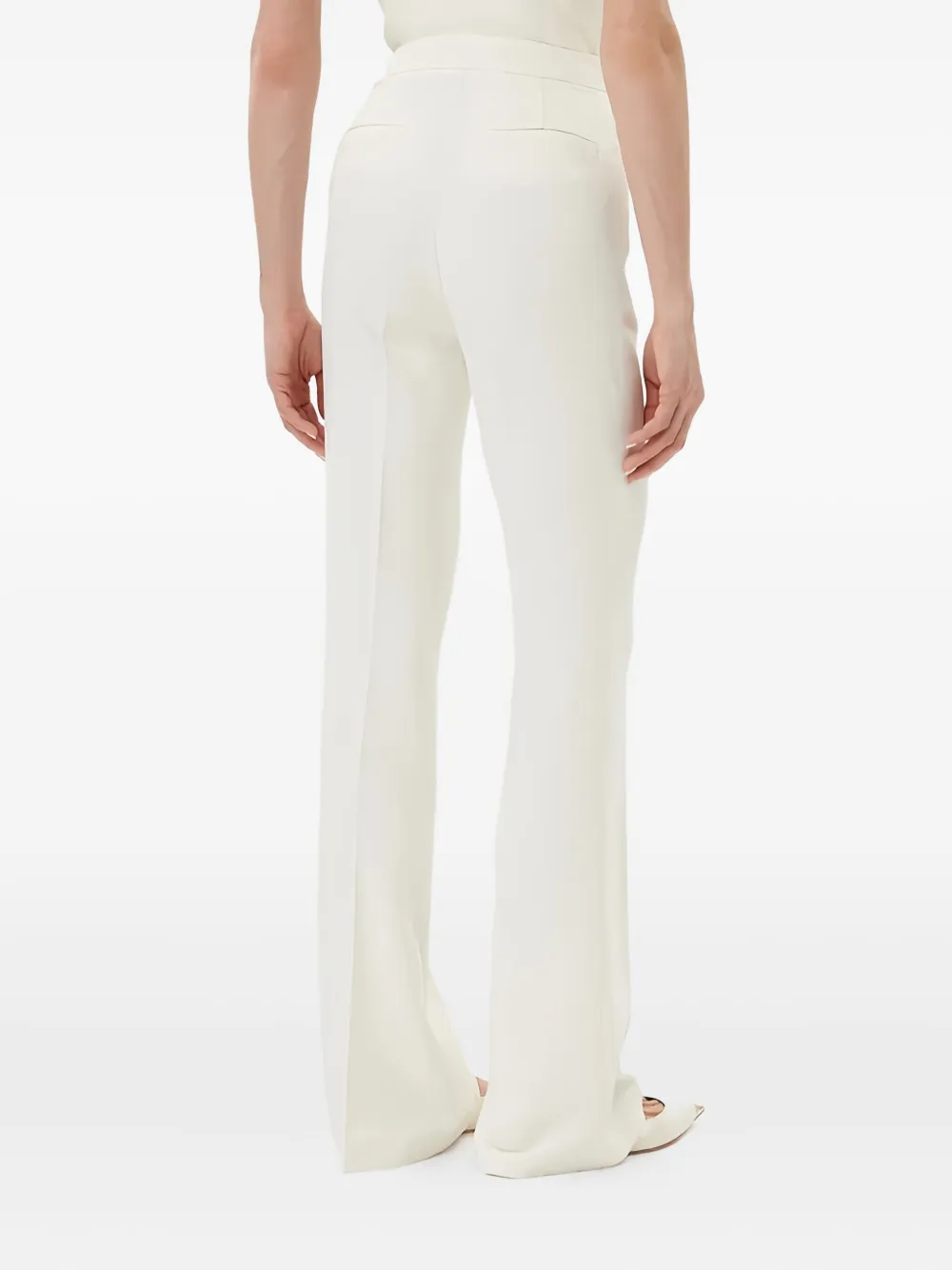 PINKO high-waisted straight-leg trousers Wit