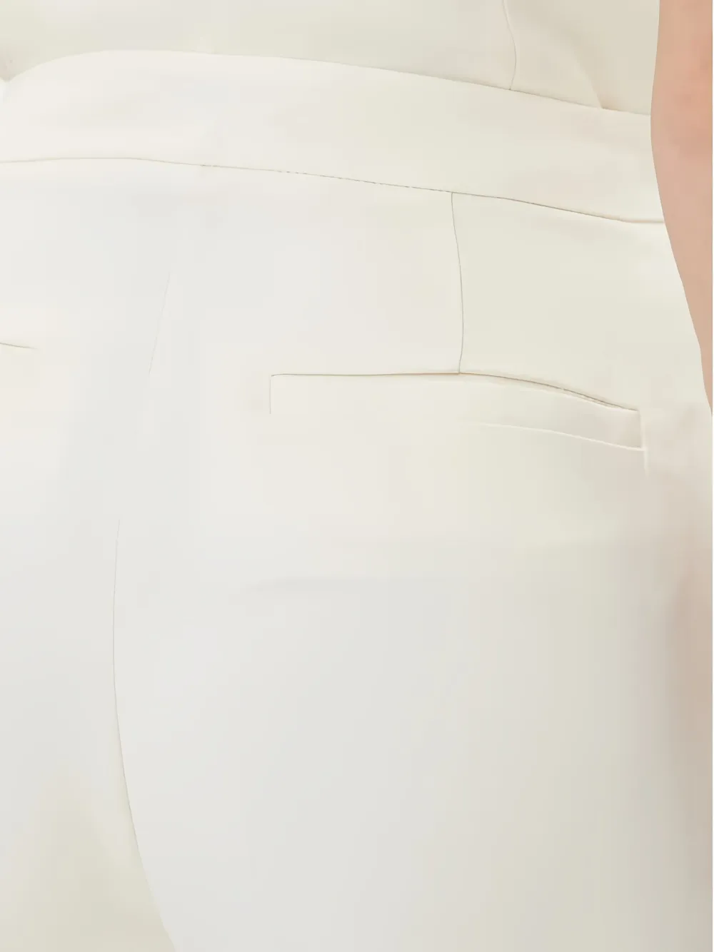 PINKO high-waisted straight-leg trousers Wit