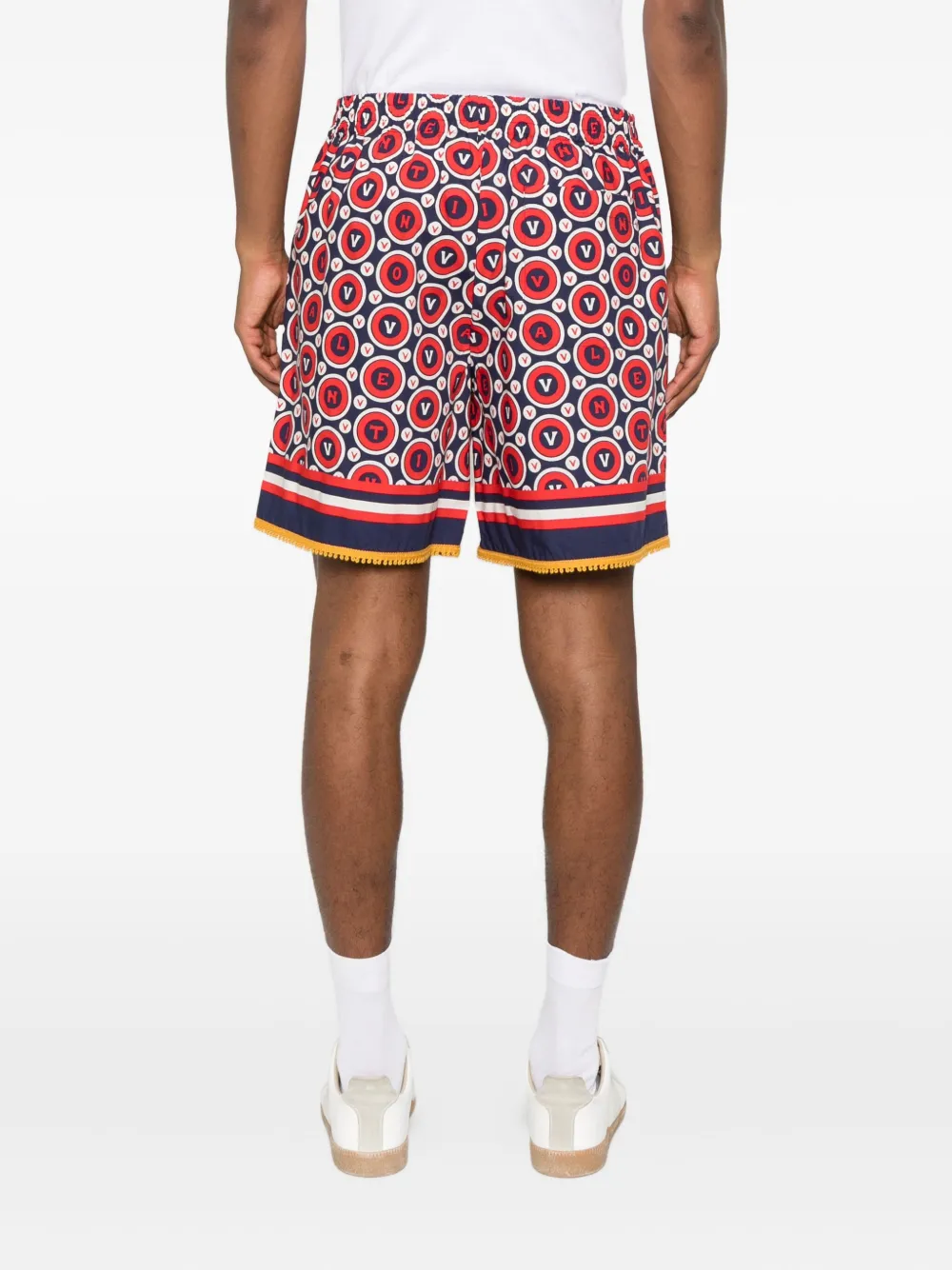 Valentino Garavani Shorts met monogram patroon Wit