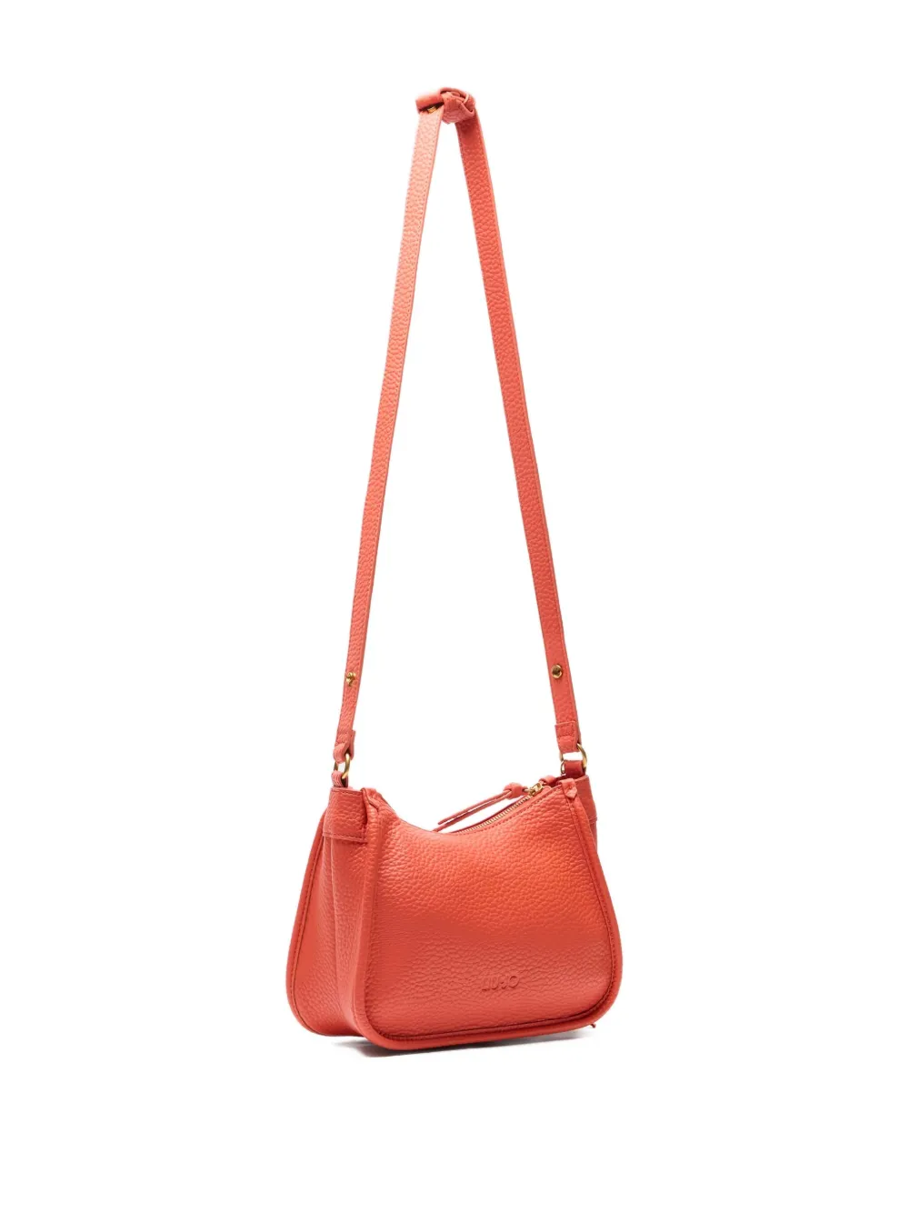 Liu •jo Logo Cut-out Tassel Shoulder Bag In Orange