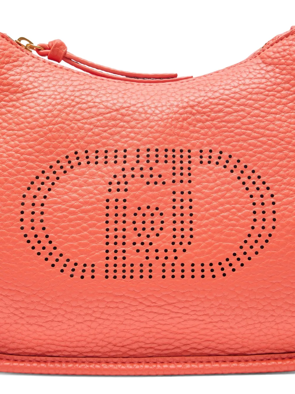Liu •jo Logo Cut-out Tassel Shoulder Bag In Orange