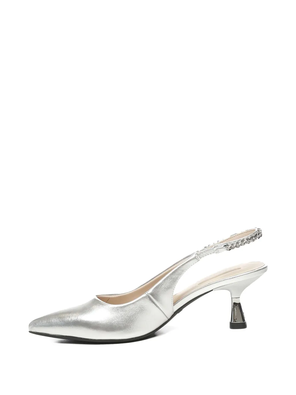 LIU JO 60mm chain-embellish pumps Silver