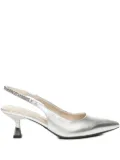 LIU JO 60mm chain-embellish pumps - Silver