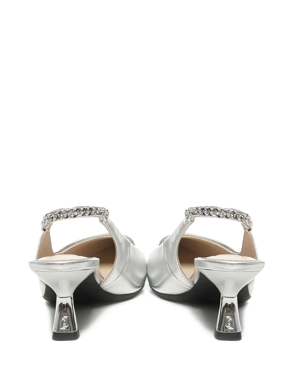 LIU JO 60mm chain-embellish pumps Silver