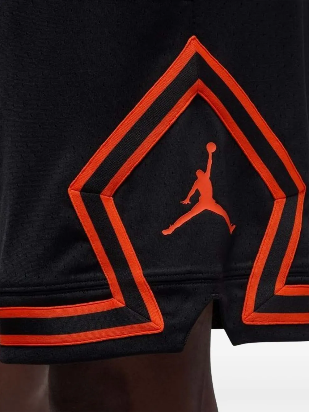 Jordan Geometric-patterned Sport Shorts In Black
