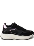 Crime London glitter-insert platform sneakers - Black