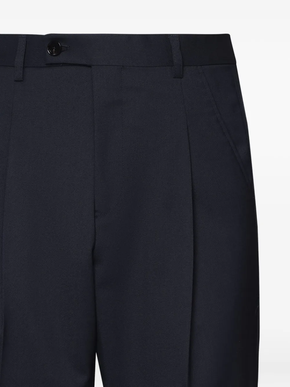 BE ABLE Broek met geplooide voorkant Blauw
