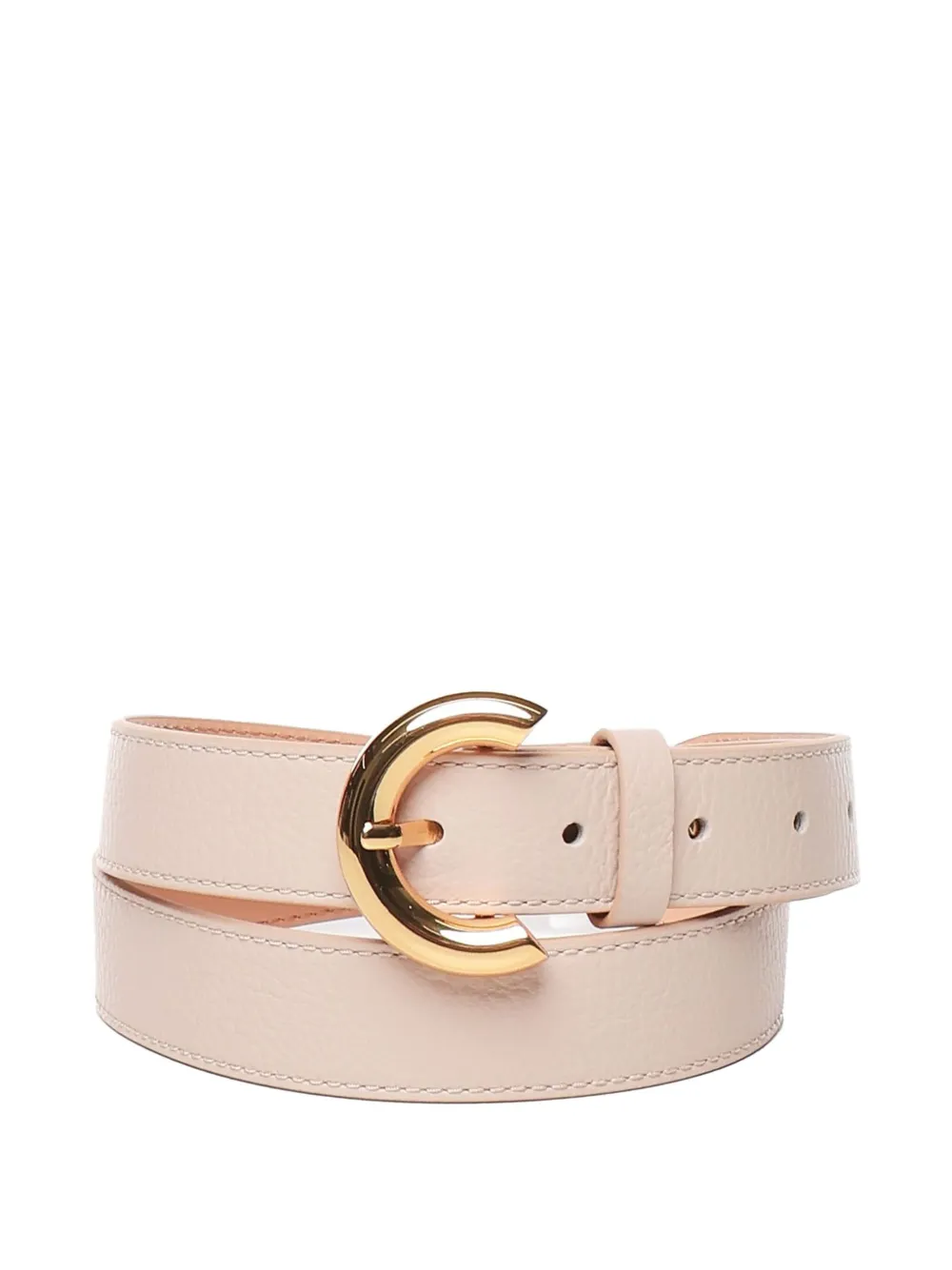 Coccinelle buckle leather belt Roze