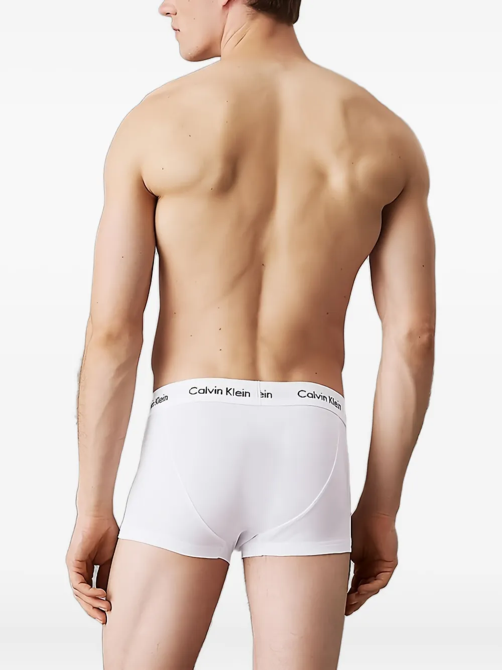 Calvin Klein Drie boxershorts met logodetail Wit