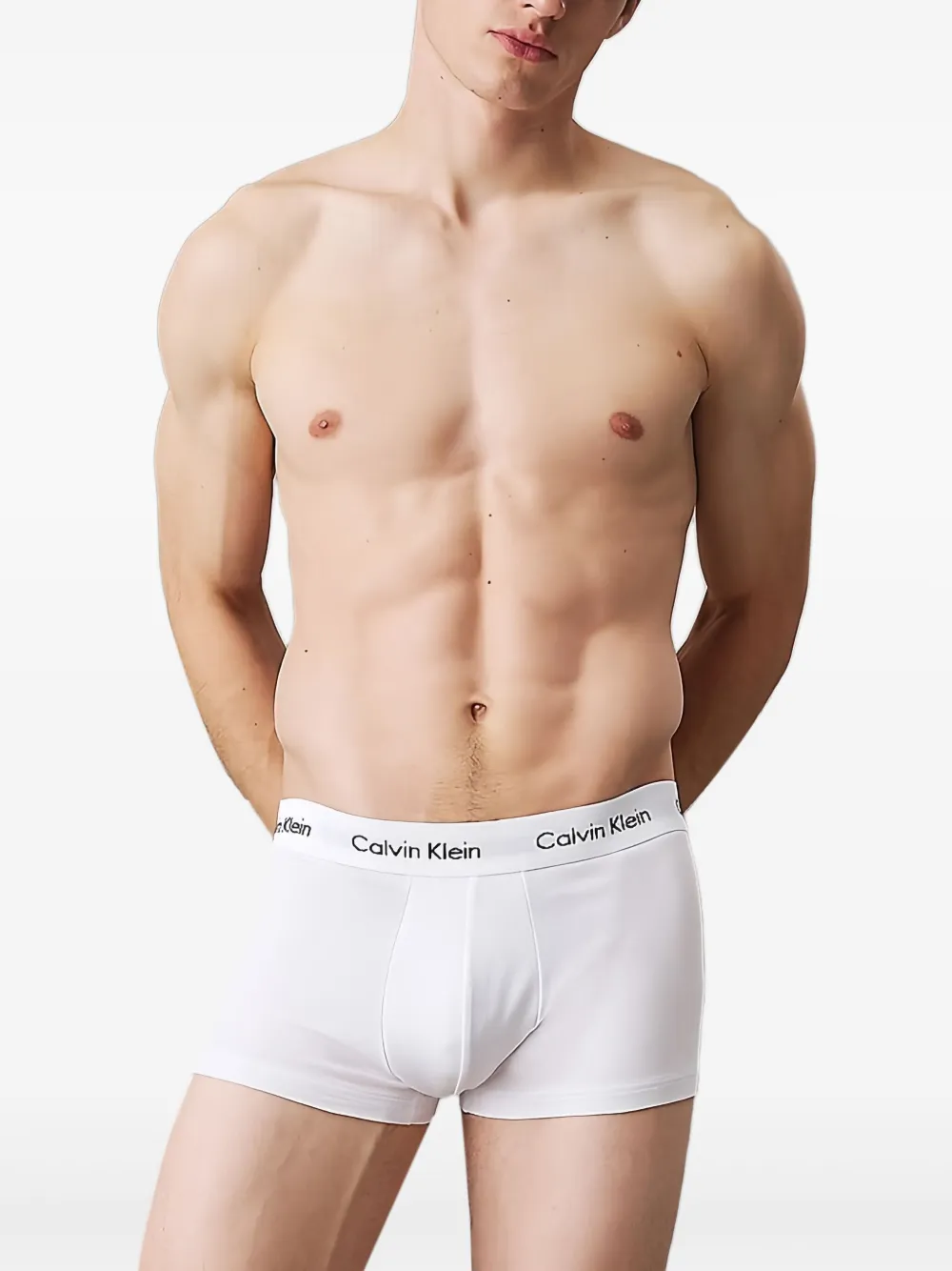 Calvin Klein Drie boxershorts met logodetail Wit