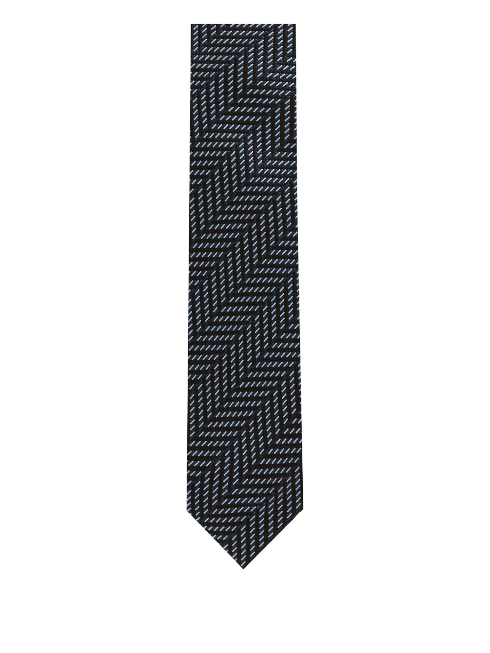 TOM FORD herringbone-pattern tie | Blue | Image 1