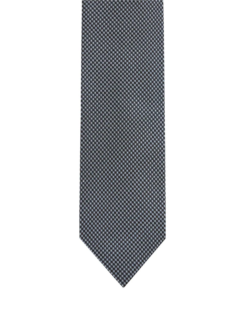 Tom Ford Geometric-pattern Tie In Blue