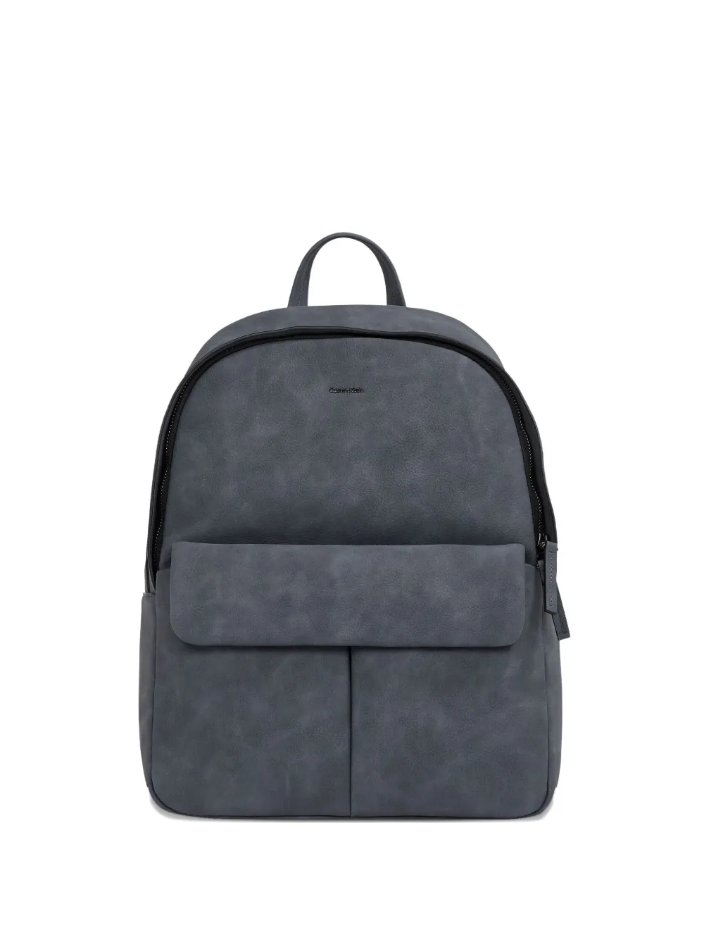 Calvin Klein Flap-pocket Backpack In Gray