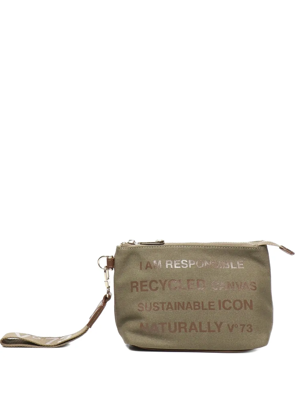 V°73 Responsibility wrist-strap clutch bag - ニュートラル V°73 Responsibility wrist-strap clutch bag - ニュートラル